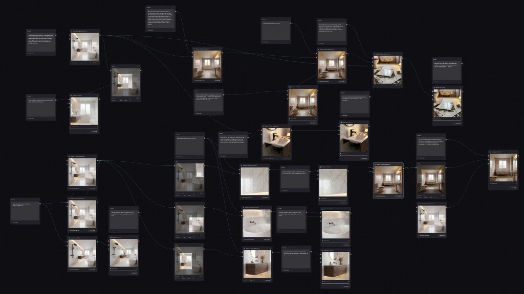 Bathroom Remodel AI production workflow screenshot