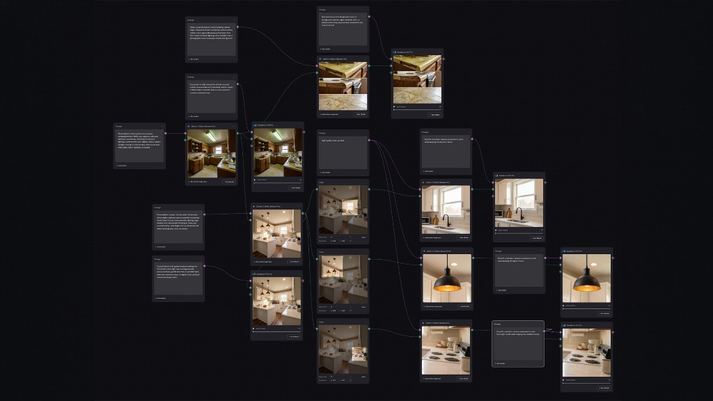 Kitchen Remodel AI production workflow screenshot